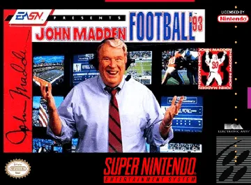 John Madden Football '93 (USA) (Rev 1) box cover front